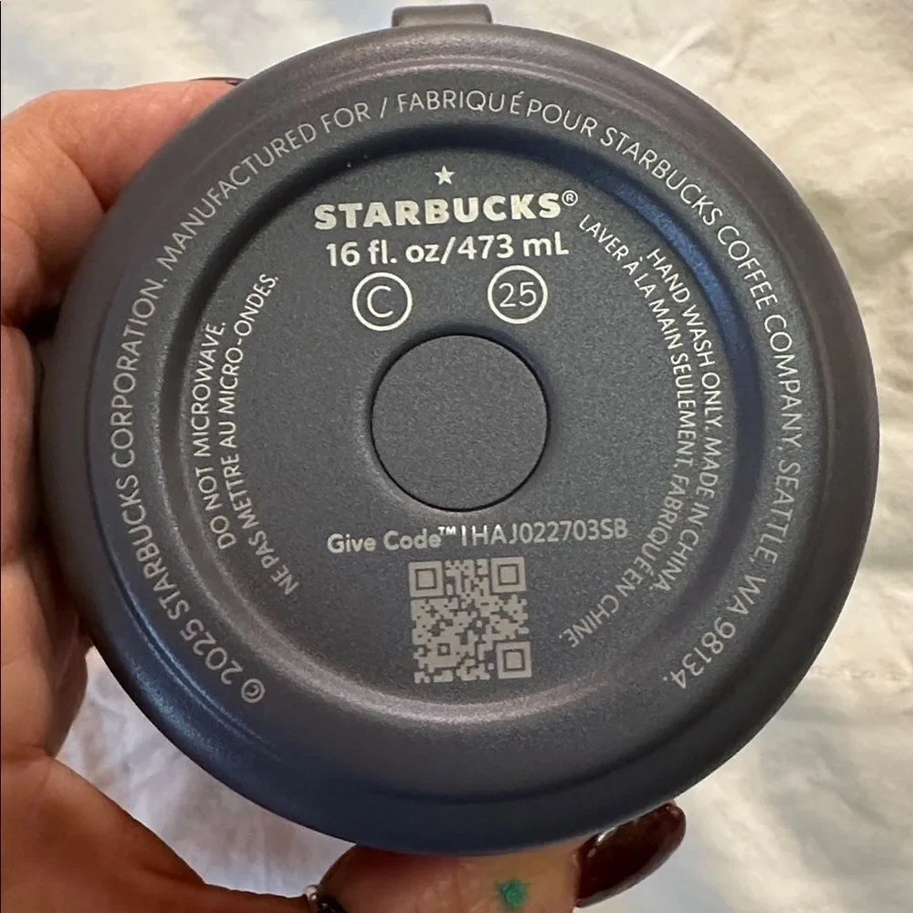 Starbucks Christmas MIIR  Dark Gray Mug/Cup with Holiday Gingerbread Men